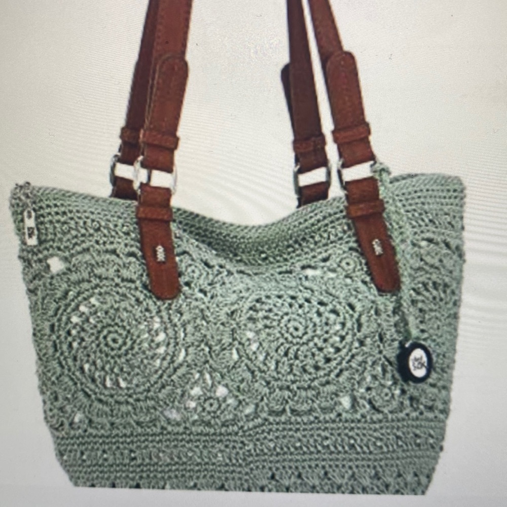 NWOT The Sak Silverwood Medallion Crochet Bag